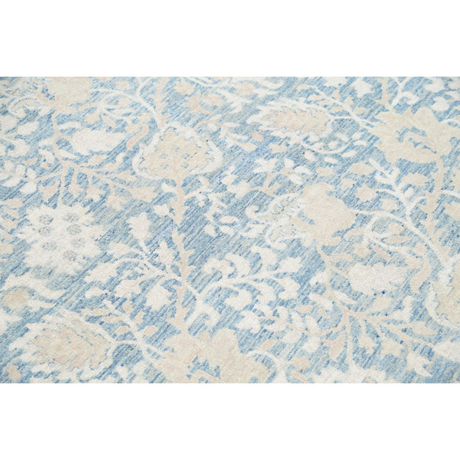 Serenity 8' 0" X 10' 7" Hand Knotted Wool Rug 8' 0" X 10' 7" (244 X 323) / Grey / Ivory