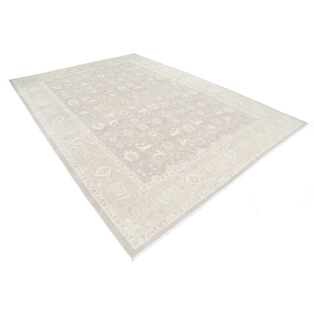 Serenity 8' 11" X 12' 3" Hand Knotted Wool Rug 8' 11" X 12' 3" (272 X 373) / Brown / Gold
