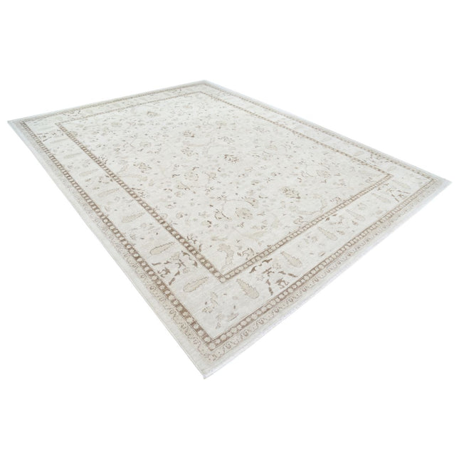 Serenity 9' 0" X 11' 11" Hand Knotted Wool Rug 9' 0" X 11' 11" (274 X 363) / Ivory / Ivory