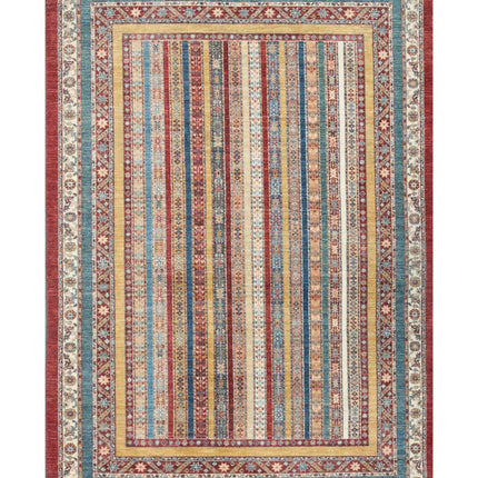 Shaal 6' 7" X 9' 5" Hand Knotted Wool Rug 6' 7" X 9' 5" (201 X 287) / Multi / Wool