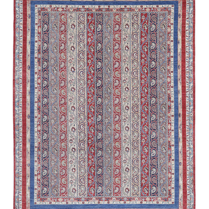 Shaal 8' 10" X 11' 8" Hand Knotted Wool Rug 8' 10" X 11' 8" (269 X 356) / Red / Wool
