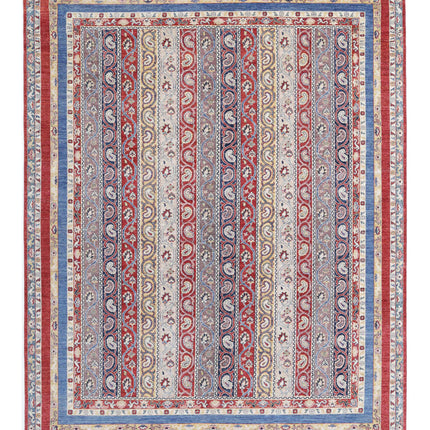 Shaal 9' 0" X 11' 8" Hand Knotted Wool Rug 9' 0" X 11' 8" (274 X 356) / Red / Wool