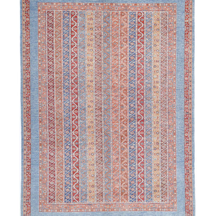 Shaal 6' 8" X 9' 8" Hand Knotted Wool Rug 6' 8" X 9' 8" (203 X 295) / Multi / Wool