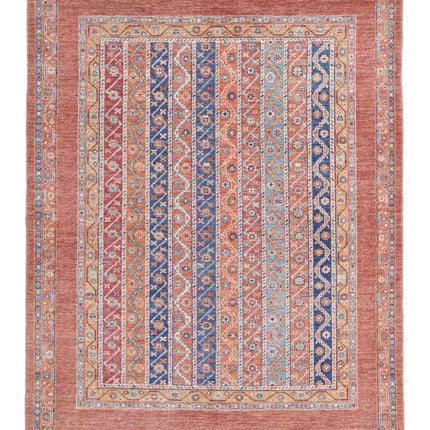 Shaal 5' 1" X 6' 8" Hand Knotted Wool Rug 5' 1" X 6' 8" (155 X 203) / Brown / Wool