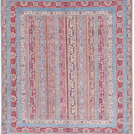 Shaal 5' 0" X 5' 9" Hand Knotted Wool Rug 5' 0" X 5' 9" (152 X 175) / Multi / Wool