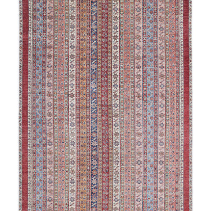 Shaal 5' 8" X 7' 9" Hand Knotted Wool Rug 5' 8" X 7' 9" (173 X 236) / Multi / Wool