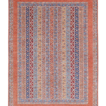 Shaal 6' 7" X 9' 4" Hand Knotted Wool Rug 6' 7" X 9' 4" (201 X 284) / Multi / Wool