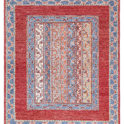 Shaal 2' 10" X 3' 5" Hand Knotted Wool Rug 2' 10" X 3' 5" (86 X 104) / Multi / Wool