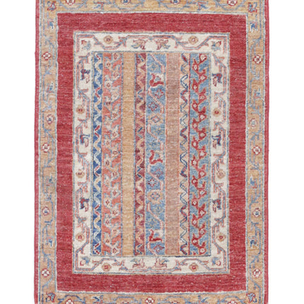 Shaal 1' 11" X 2' 9" Hand Knotted Wool Rug 1' 11" X 2' 9" (59 X 84) / Multi / Wool