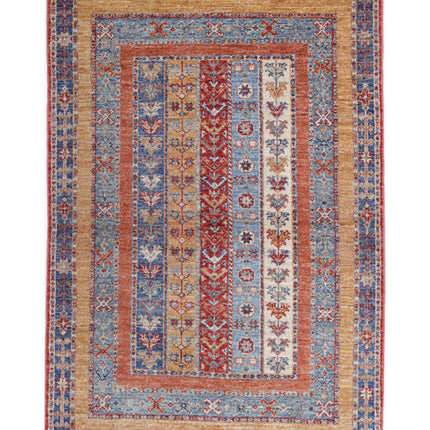 Shaal 2' 9" X 4' 2" Hand Knotted Wool Rug 2' 9" X 4' 2" (84 X 127) / Multi / Wool