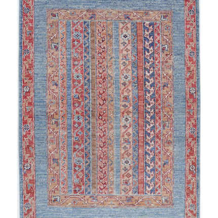 Shaal 2' 9" X 3' 11" Hand Knotted Wool Rug 2' 9" X 3' 11" (84 X 119) / Multi / Wool