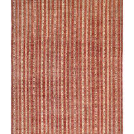 Shaal 9' 10" X 13' 7" Hand Knotted Wool Rug 9' 10" X 13' 7" (300 X 414) / Red / Wool