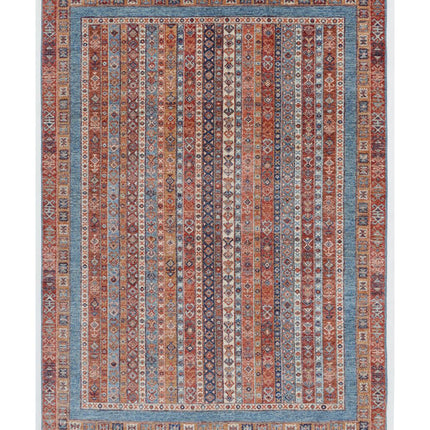 Shaal 4' 9" X 6' 8" Hand Knotted Wool Rug 4' 9" X 6' 8" (145 X 203) / Multi / Wool