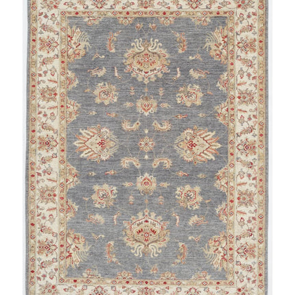 Sultanabad 4' 1" X 5' 8" Hand Knotted Wool Rug 4' 1" X 5' 8" (124 X 173) / Grey / Wool