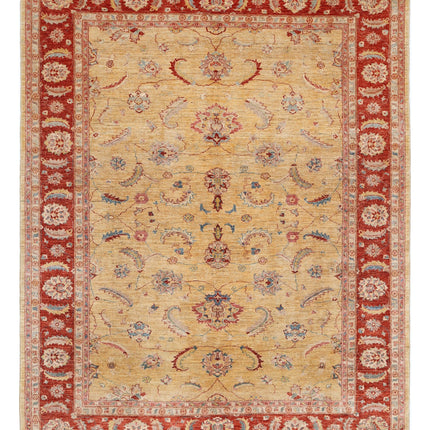 Sultanabad 8' 2" X 10' 8" Hand Knotted Wool Rug 8' 2" X 10' 8" (249 X 325) / Gold / Wool