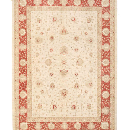 Sultanabad 8' 10" X 12' 4" Hand Knotted Wool Rug 8' 10" X 12' 4" (269 X 376) / Ivory / Wool