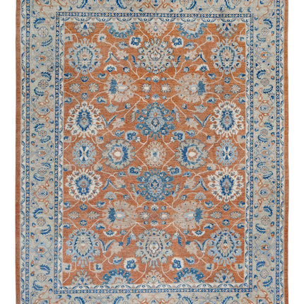 Sultanabad 8' 11" X 11' 8" Hand Knotted Wool Rug 8' 11" X 11' 8" (272 X 356) / Orange / Wool