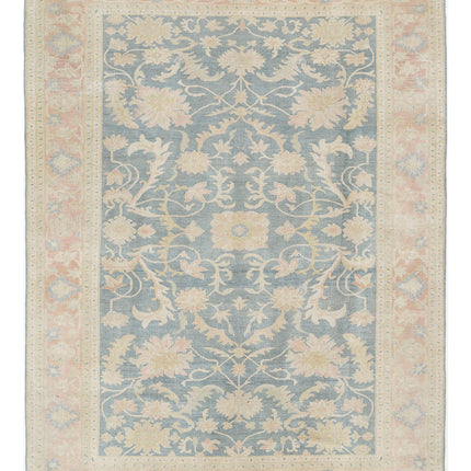 Sultanabad 7' 11" X 10' 7" Hand Knotted Wool Rug 7' 11" X 10' 7" (241 X 322) / Blue / Wool