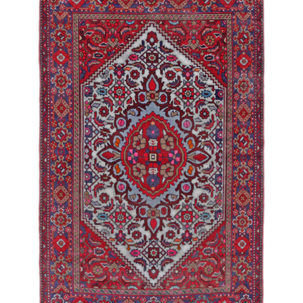Tabriz 2' 7" X 4' 1" Hand Knotted Wool Rug 2' 7" X 4' 1" (79 X 124) / Red / Wool