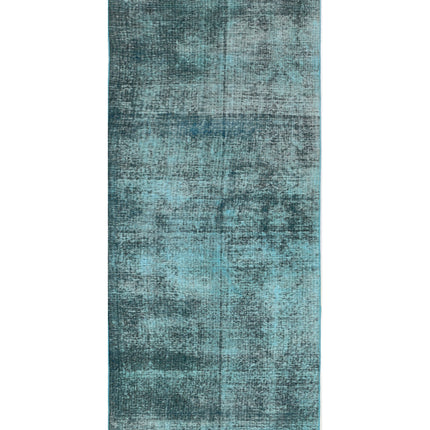 Tabriz 4' 0" X 9' 6" Hand Knotted Wool Rug 4' 0" X 9' 6" (122 X 290) / Teal / Wool
