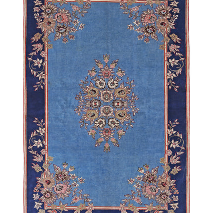 Tabriz 5' 0" X 7' 6" Hand Knotted Wool Rug 5' 0" X 7' 6" (152 X 229) / Blue / Wool