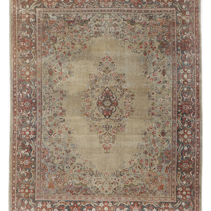Tabriz 9' 10" X 12' 8" Hand Knotted Wool Rug 9' 10" X 12' 8" (300 X 386) / Taupe / Wool