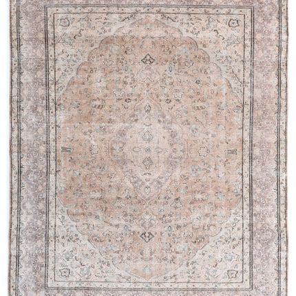 Vintage 9' 6" X 11' 11" Hand Knotted Wool Rug 9' 6" X 11' 11" (290 X 363) / Taupe / Wool