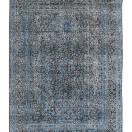 Vintage 7' 11" X 10' 10" Hand Knotted Wool Rug 7' 11" X 10' 10" (241 X 330) / Blue / Wool