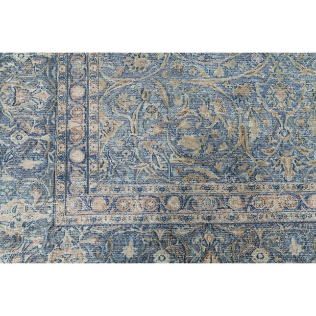Vintage 9' 8" X 12' 6" Hand Knotted Wool Rug 9' 8" X 12' 6" (295 X 381) / Blue / Blue