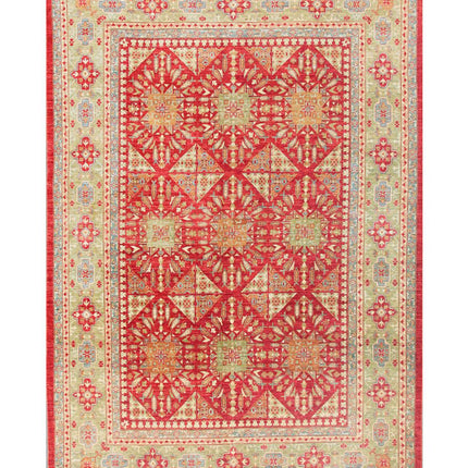 Ziegler 10' 4" X 14' 2" Hand Knotted Wool Rug 10' 4" X 14' 2" (315 X 432) / Red / Wool