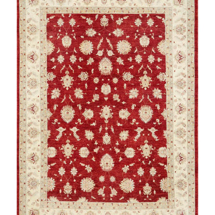 Ziegler 9' 10" X 13' 8" Hand Knotted Wool Rug 9' 10" X 13' 8" (300 X 417) / Red / Wool