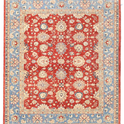Ziegler 8' 3" X 9' 7" Hand Knotted Wool Rug 8' 3" X 9' 7" (251 X 292) / Red / Wool