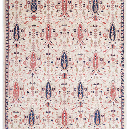 Ziegler 8' 1" X 9' 11" Hand Knotted Wool Rug 8' 1" X 9' 11" (246 X 302) / Ivory / Wool