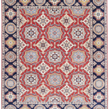 Ziegler 8' 2" X 9' 9" Hand Knotted Wool Rug 8' 2" X 9' 9" (249 X 297) / Red / Wool