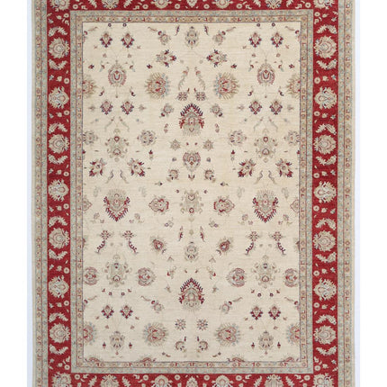 Ziegler 10' 0" X 13' 10" Hand Knotted Wool Rug 10' 0" X 13' 10" (305 X 422) / Ivory / Wool