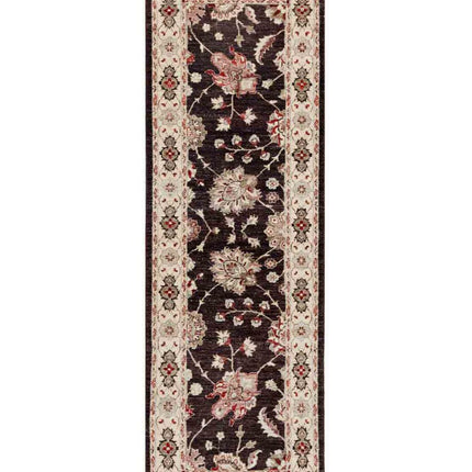 Ziegler 2' 6" X 8' 6" Hand Knotted Wool Rug 2' 6" X 8' 6" (76 X 259) / Brown / Wool