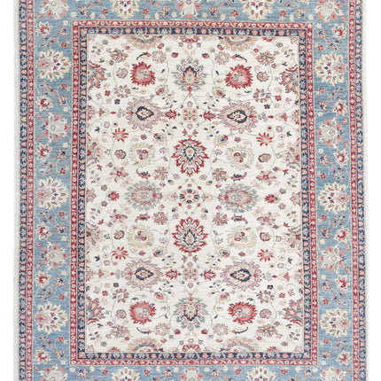 Ziegler 7' 11" X 9' 10" Hand Knotted Wool Rug 7' 11" X 9' 10" (241 X 300) / Ivory / Wool