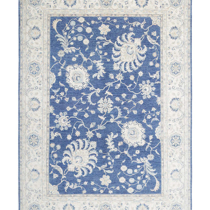 Ziegler 8' 11" X 12' 6" Hand Knotted Wool Rug 8' 11" X 12' 6" (272 X 381) / Blue / Wool