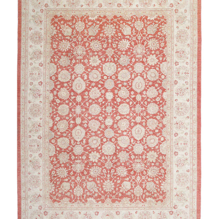 Ziegler 10' 1" X 14' 0" Hand Knotted Wool Rug 10' 1" X 14' 0" (307 X 427) / Pink / Wool
