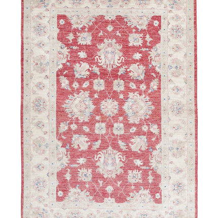 Ziegler 3' 10" X 5' 9" Hand Knotted Wool Rug 3' 10" X 5' 9" (117 X 175) / Red / Wool