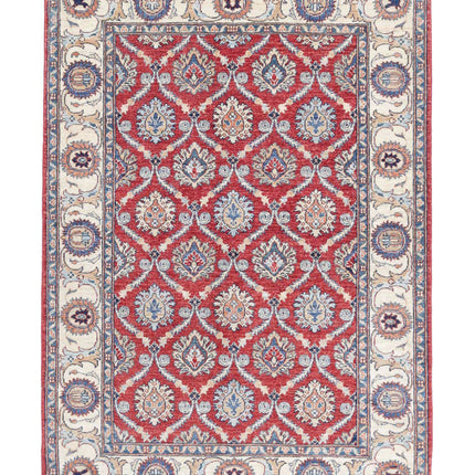 Ziegler 3' 10" X 5' 9" Hand Knotted Wool Rug 3' 10" X 5' 9" (117 X 175) / Red / Wool