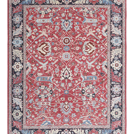Ziegler 8' 9" X 11' 8" Hand Knotted Wool Rug 8' 9" X 11' 8" (267 X 356) / Red / Wool