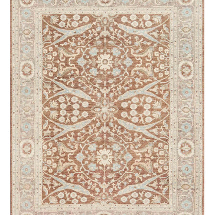 Ziegler 8' 0" X 10' 6" Hand Knotted Wool Rug 8' 0" X 10' 6" (244 X 320) / Brown / Wool