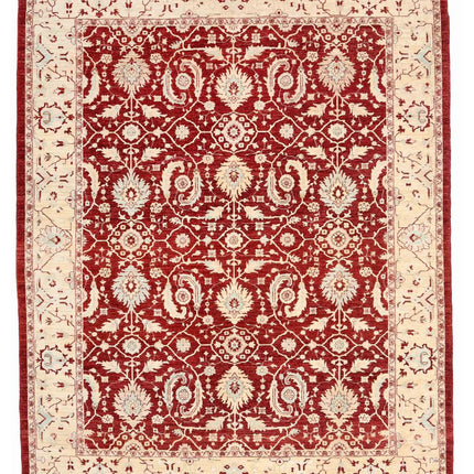 Ziegler 8' 2" X 10' 3" Hand Knotted Wool Rug 8' 2" X 10' 3" (249 X 312) / Red / Wool