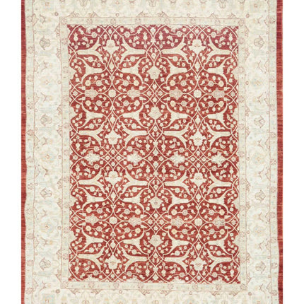 Ziegler 8' 0" X 10' 6" Hand Knotted Wool Rug 8' 0" X 10' 6" (244 X 320) / Rust / Wool