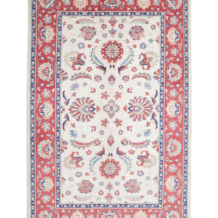 Ziegler 6' 8" X 10' 5" Hand Knotted Wool Rug 6' 8" X 10' 5" (203 X 318) / Ivory / Wool