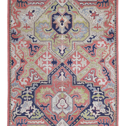 Ziegler 5' 2" X 6' 11" Hand Knotted Wool Rug 5' 2" X 6' 11" (158 X 211) / Red / Wool
