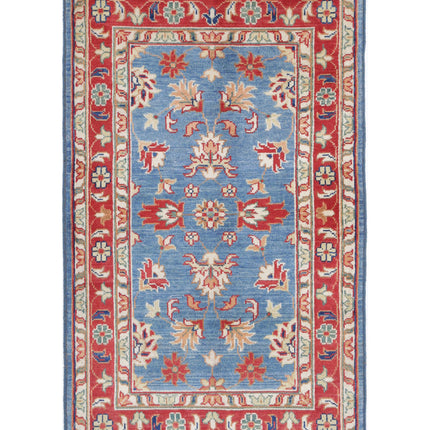 Ziegler 3' 0" X 5' 0" Hand Knotted Wool Rug 3' 0" X 5' 0" (91 X 152) / Blue / Wool