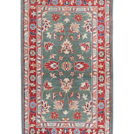 Ziegler 2' 11" X 5' 0" Hand Knotted Wool Rug 2' 11" X 5' 0" (89 X 152) / Green / Wool