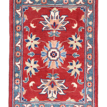 Ziegler 2' 1" X 2' 10" Hand Knotted Wool Rug 2' 1" X 2' 10" (63 X 86) / Red / Wool